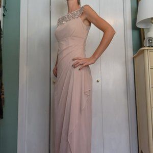 MSK Formal Dress Size 6 Ruched Cap Sleeve